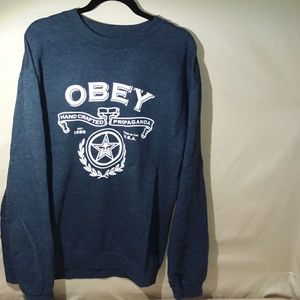 Mens xl obey pullover navy